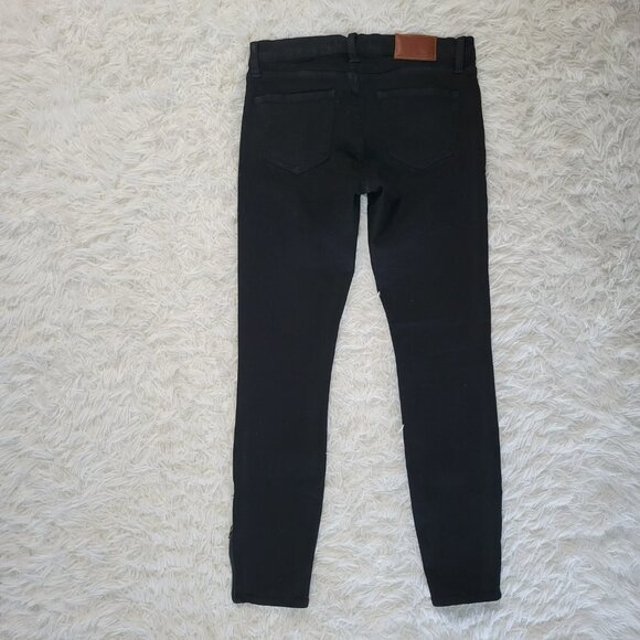 Madewell Black Skinny Skinny Ankle Zip Jeans - Size 26 - Picture 2 of 13